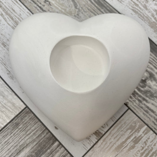 Heart Tealight Holder Blank