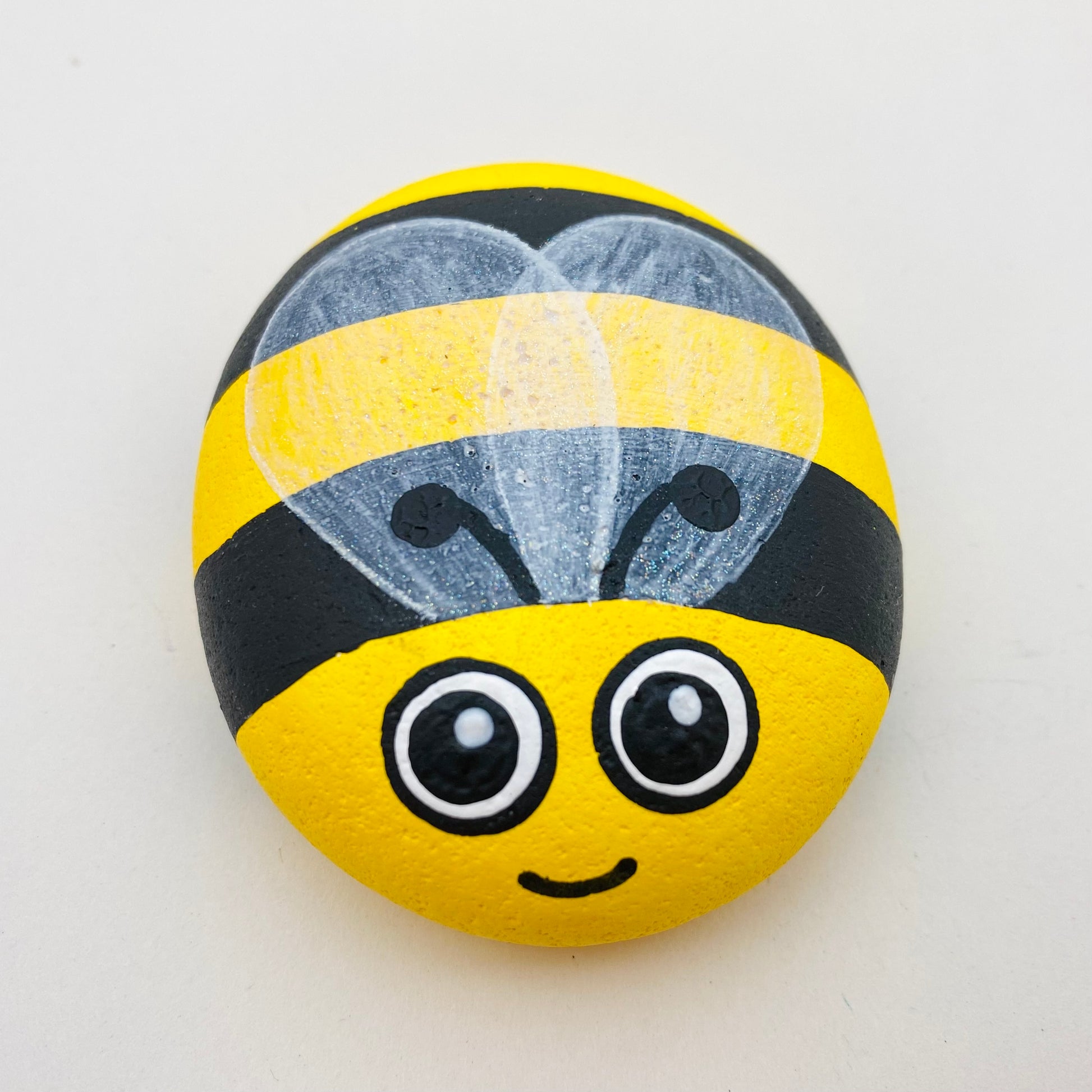 Hand painted Bee Pebble