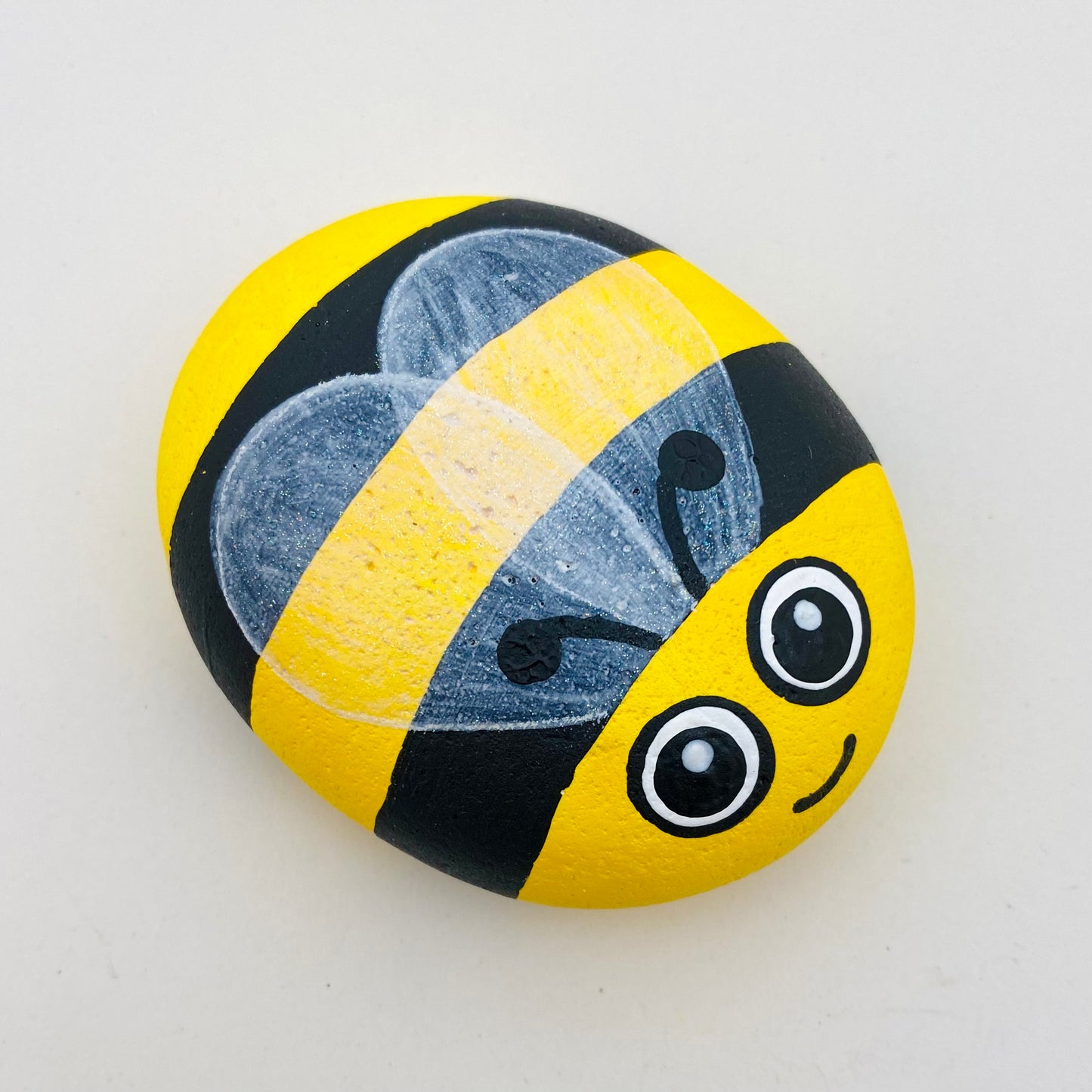 Hand painted Bee Pebble