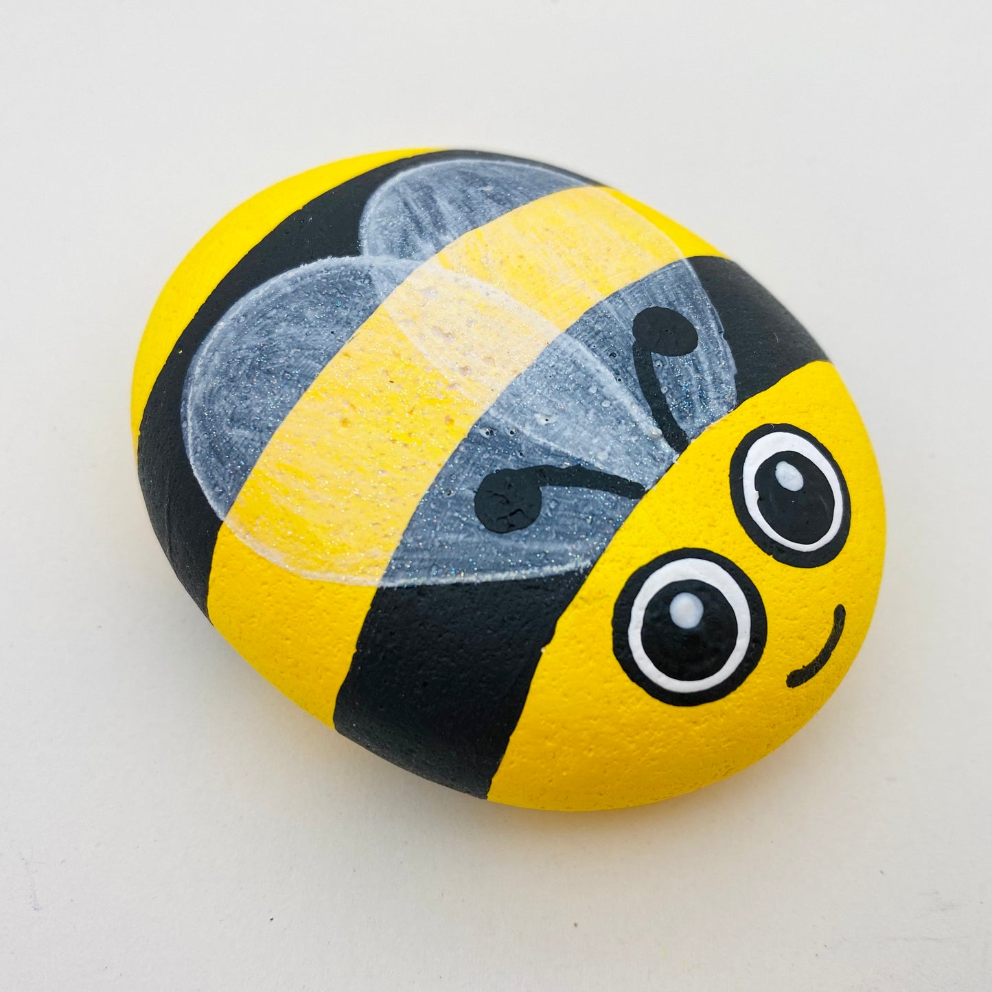 Hand painted Bee Pebble