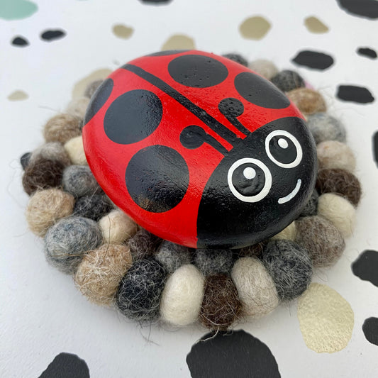 Ladybug Rocks , Paint Your Own Ladybug Rock, Ladybug Rock Set , Rock  Painting Kit, Kit for Adults, Craft Kits, Ladybug Decor, Ladybug Craft 